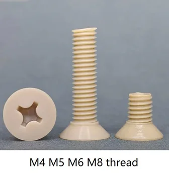 M4 M5 M6 M8 sriegiu ŽVILGTELĖTI phillips sraigtas įleidžiama galvute Victrex ŽVILGTELĖTI kryžiaus varžtas su apvalia galvute polieterio-eteryje-ketonas varžtas