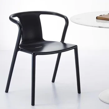 Šiuolaikinės Plastikinės Valgomojo Kėdės Vertus, Juodos Išmatos Aukštas, Ergonomiškas Kėdės Kambarį Sillas Para Sala De Estar Lauko Baldai